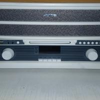 Giradischi Auna belle epoque 1908 DAB legno bianco