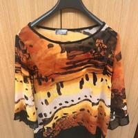 Maglia donna mezze maniche blusa firmata