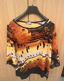 Maglia donna mezze maniche blusa firmata