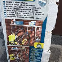 portabici da muro Mottez 5 posti