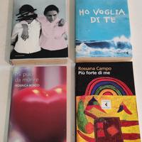 4 libri di autori italiani Moccia, Campo, Bosco