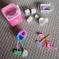 Barbie - lavatrice e prodotti pulizia
