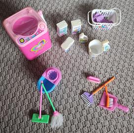 Barbie - lavatrice e prodotti pulizia