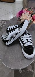 scarpe vans knu skoll nero e bianco 35