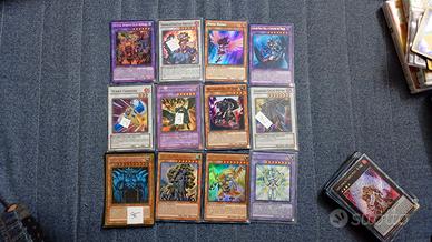 Lotto carte yugioh synchro fusione Secret gold