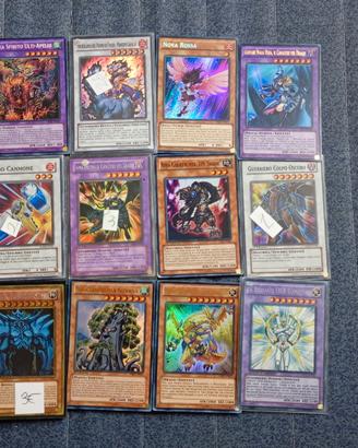 Lotto carte yugioh synchro fusione Secret gold