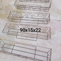 sei portavasi in ferro battuto 