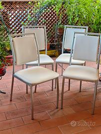 Set di 4 sedie in stile moderno minimal da interno