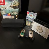 Nintendo switch oled edizione zelda con accessori