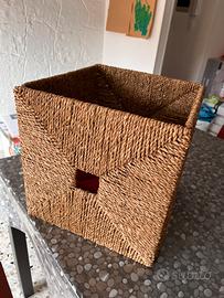 Cesto vimini Ikea Knipsa - 4 pezzi