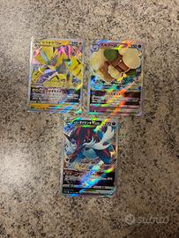 Set 3 carte pokmeon V star giapponesi originali