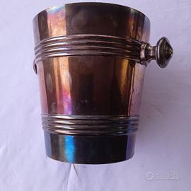 Secchiello champagne-glacette argentato vintage