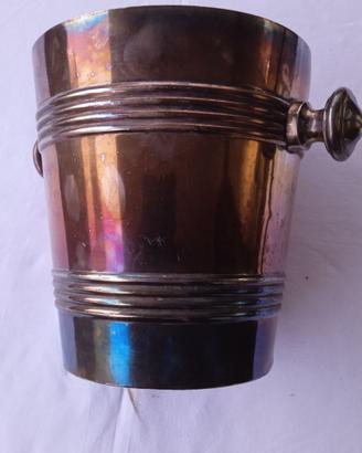 Secchiello champagne-glacette argentato vintage