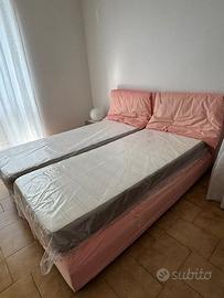 Letto flou completo di materassi