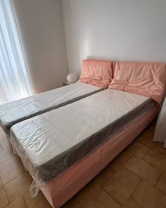 Letto flou completo di materassi