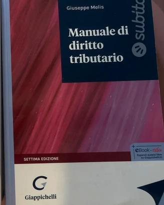 Manuale di diritto tributario Melis