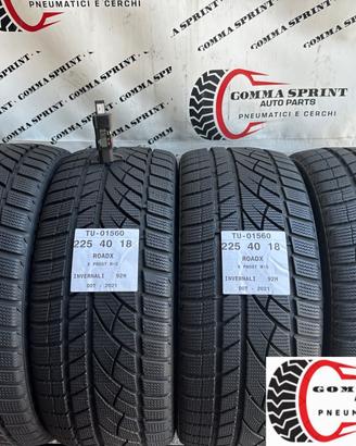 4 PNEUMATICI 225/40 R18 ROADX INVERNALI 90%