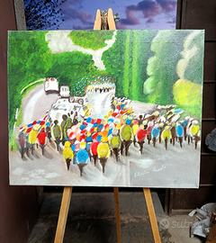 Opera d'arte di Angelo Salvatori "Giro D'Italia"