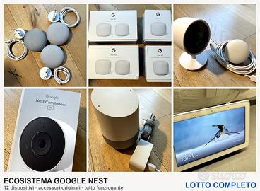 Lotto Google Nest 12 pz - Wifi mesh, Mini, Cam 2K