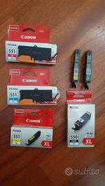 Cartucce stampante Canon 550-551