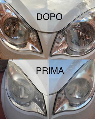Lucidatura Fari  auto e moto a domicilio