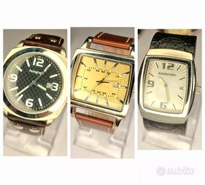 Lotto di 3 orologi vintage da polso per uomo