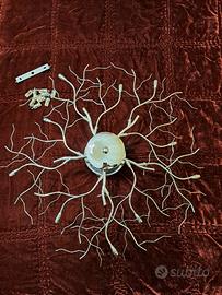 plafoniera led moderna di design 10 luci