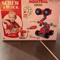 Gioco di costruzioni tipo”meccano” Screw&Block