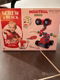 Gioco di costruzioni tipo”meccano” Screw&Block