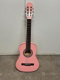 Chitarra classica Rodriguez rosa 90 cm + custodia 