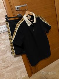 Completo coordinato nero Gucci con Polo