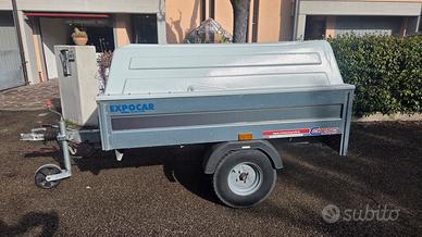 Carrello rimorchio Cresci con coperchio  750kg