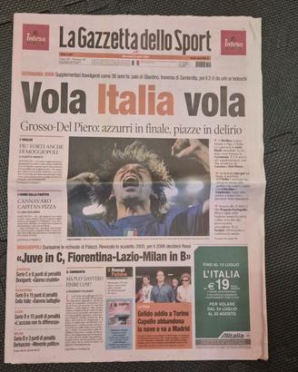 🔰 Gazzetta Sport 5 Luglio 2006 Italia Mondiale 🔰