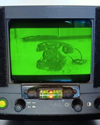 Monitor Steadicam a fosfori verdi, steadycam