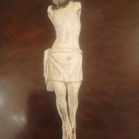 ANTICO CRISTO in LEGNO Antichità Arte Sacra