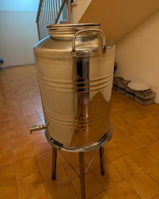Fusto per olio in acciaio inox 