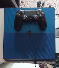 PS4 blu metallizzata