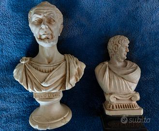 Statuine Giulio Cesare e Nerone (Made in Italy)