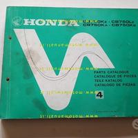 HONDA CB 750 K - CB 750 L 1980 catalogo ricambi