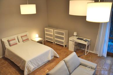 Stanza con sala e terrazzo privati-Bergamo centro