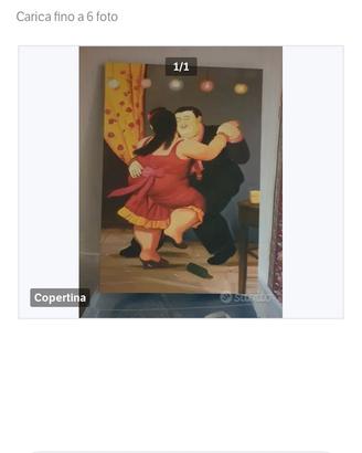 Stampa i ballerini di tango di Botero