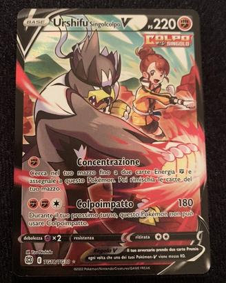 Pokemon Carta Urshifu V  Astri Lucenti Tg18/tg30