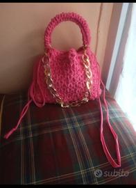 borsa uncinetto fettuccia 
