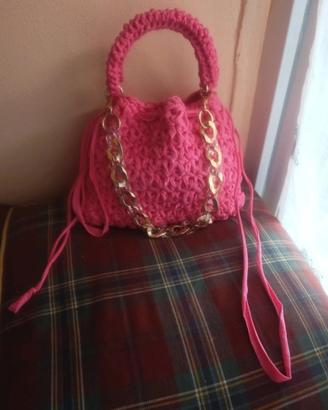 borsa uncinetto fettuccia 