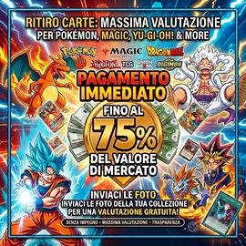 Ritiro Carte Pokémon, One Piece e  altri TCG