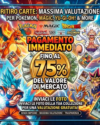Ritiro Carte Pokémon, One Piece e  altri TCG