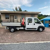 Fiat ducato doppia cabina con gru