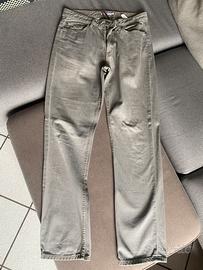 Jeans uomo grigio taglia 48