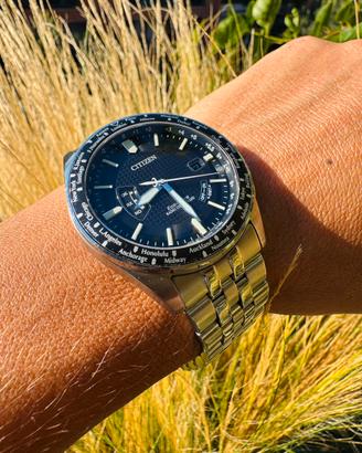 CITIZEN eco-drive World Time radio controllato
