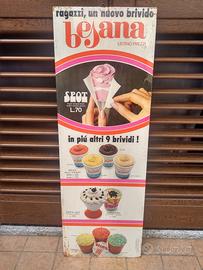Cartello gelati vintage